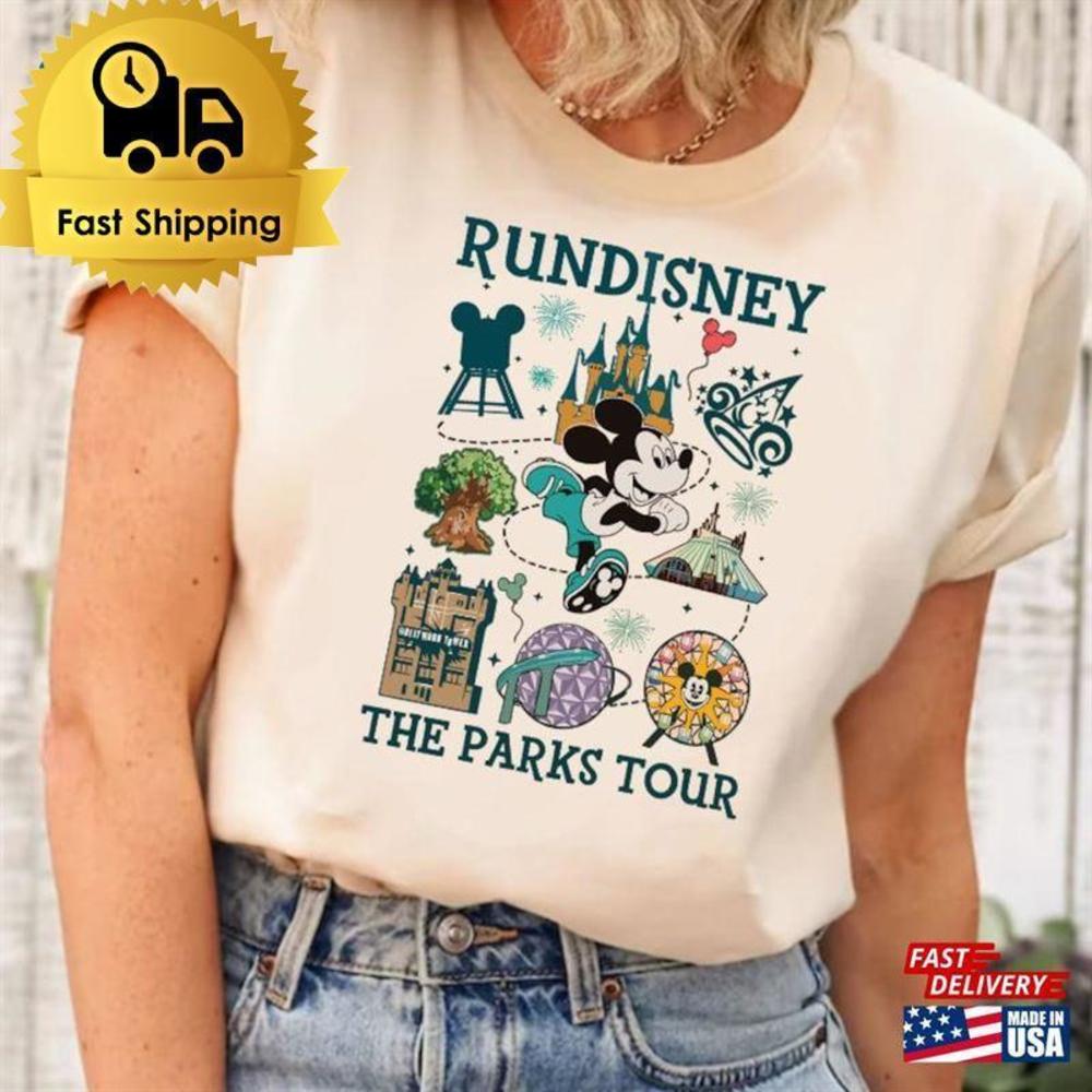 Mickey Rundisney Marathon The Parks Tour Shirt Walt Disneyworld
